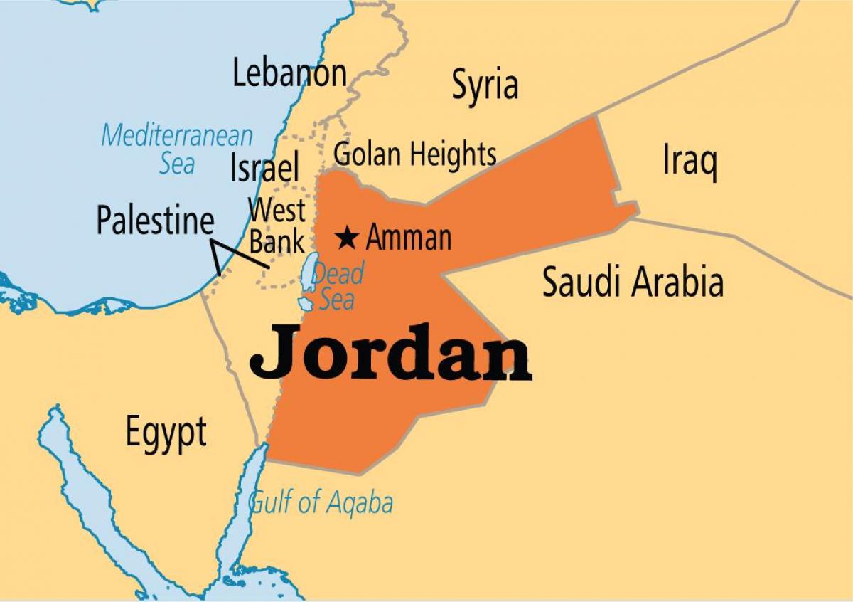 Jordan ubicación en el mapa