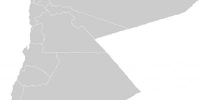 Mapa en blanco de Jordania