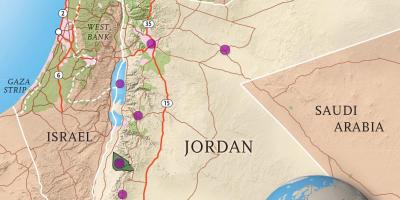 Reino de Jordania mapa