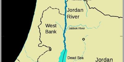 Río jordán oriente medio mapa