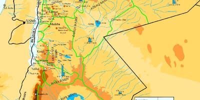 Mapa de Jordania climático