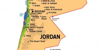 Jordan ciudades mapa