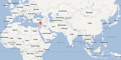 Jordan ubicación en el mapa del mundo